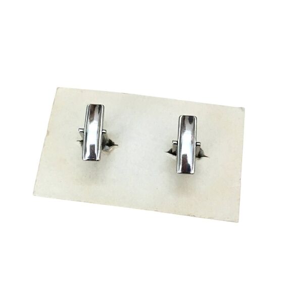 1980s Vintage Iridescent Disk Cufflinks - Picture 2 of 2